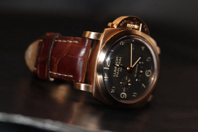 RARE 1 of 10 Panerai GMT 10 Day Reserve “Oro Rosso” PAM00492 MSRP $38,200 B&P