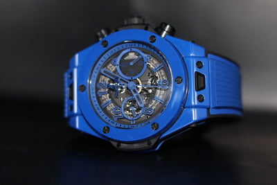 Hublot Big Bang Unico “Blue Magic” 411.ES.5119.RX MSRP $23,100 B&P