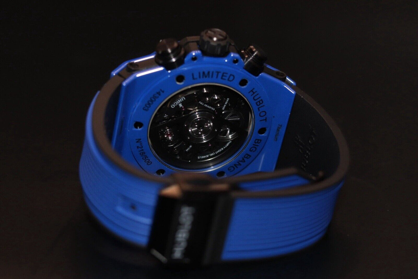 Hublot Big Bang Unico “Blue Magic” 411.ES.5119.RX MSRP $23,100 B&P