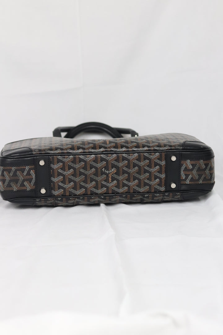 GOYARD Goyardine Ambassade Briefcase PM Black – Lusso e Rosas