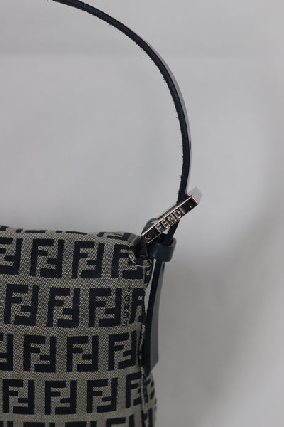 FENDI ZUCCHINO BAGUETTE NAVY VINTAGE