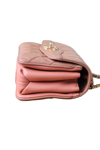 Chanel Daily Companion Coco Vintage Flap Bag Quilted Lambskin Small Bi-Color Brown