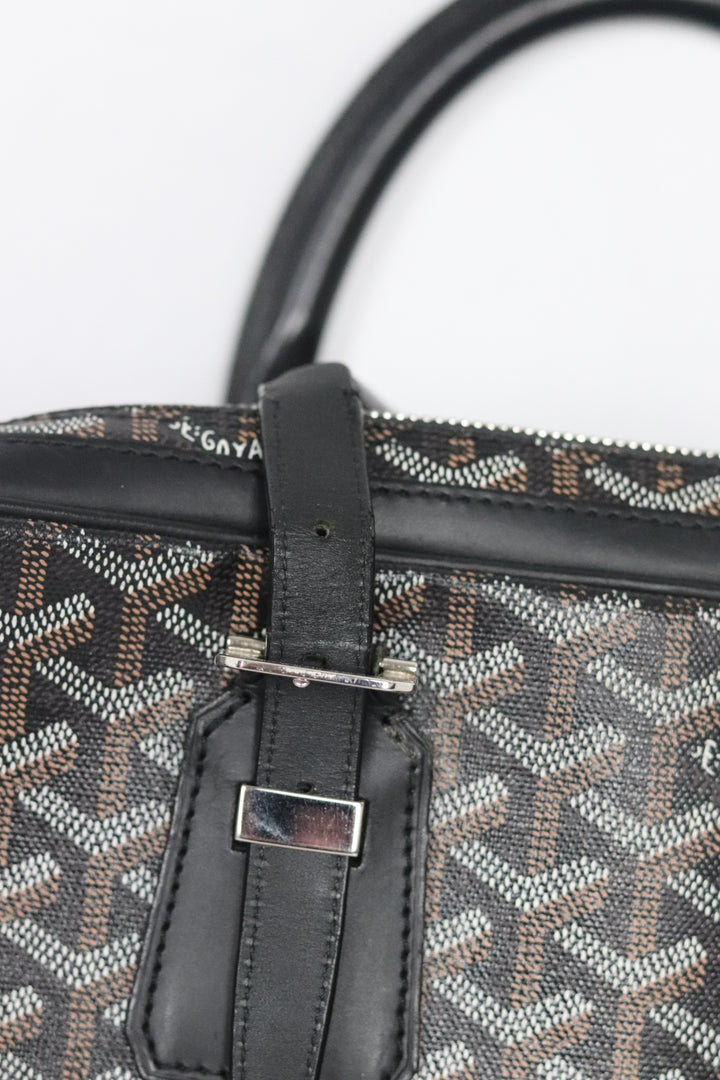 GOYARD Goyardine Ambassade Briefcase PM Black – Lusso e Rosas