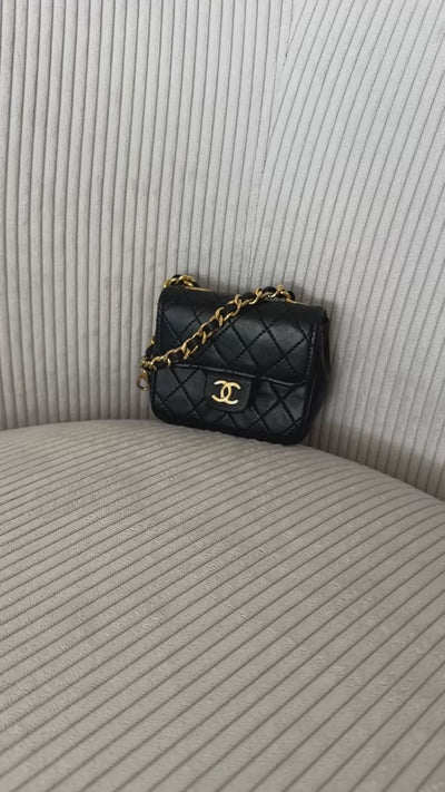 CHANEL Micro Matelasse Bag Charm